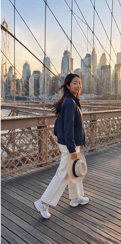 AI-generated shoot example 2 at Brooklyn Bridge