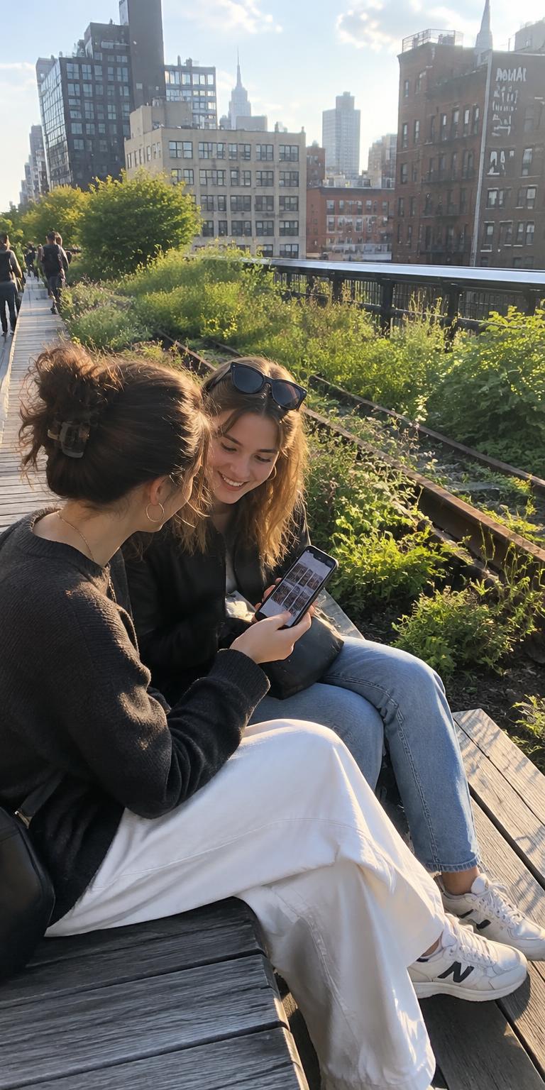 AI-generated shoot example 2 at The High Line