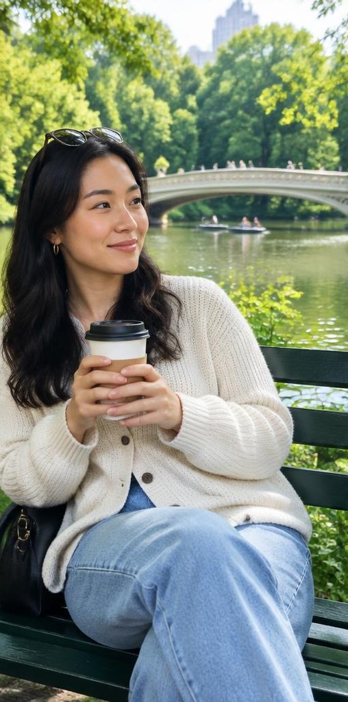 AI-generated shoot example 2 at Central Park stroll