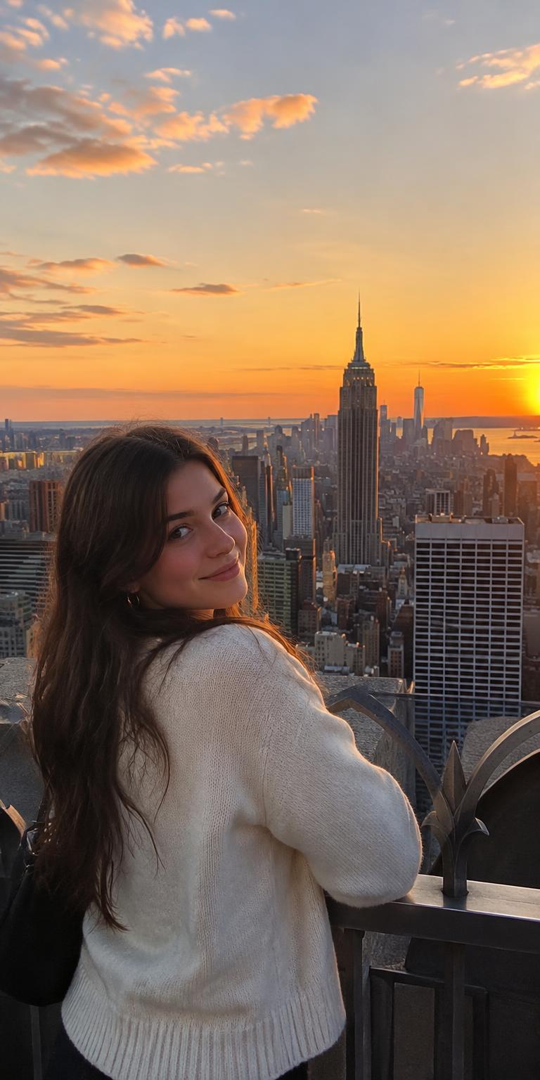 AI-generated shoot example 1 at Top of the Rock
