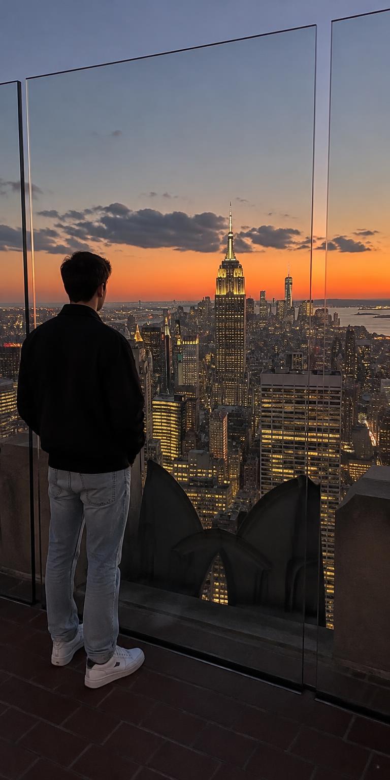 AI-generated shoot example 2 at Top of the Rock